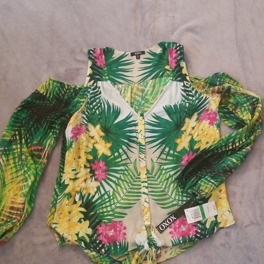 Flower print top